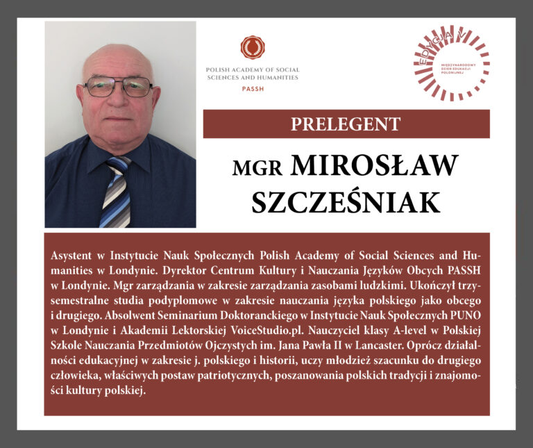 mgr Mirosław Szcześniak